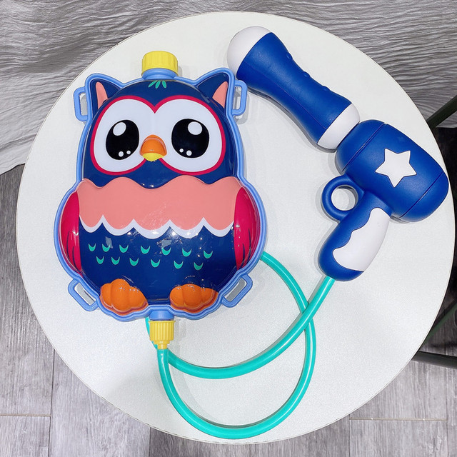 Animal Water Gun Backpack Children Summer Beach Toys Long Range ABS Water Spray Guns Bag with Adjustable Straps