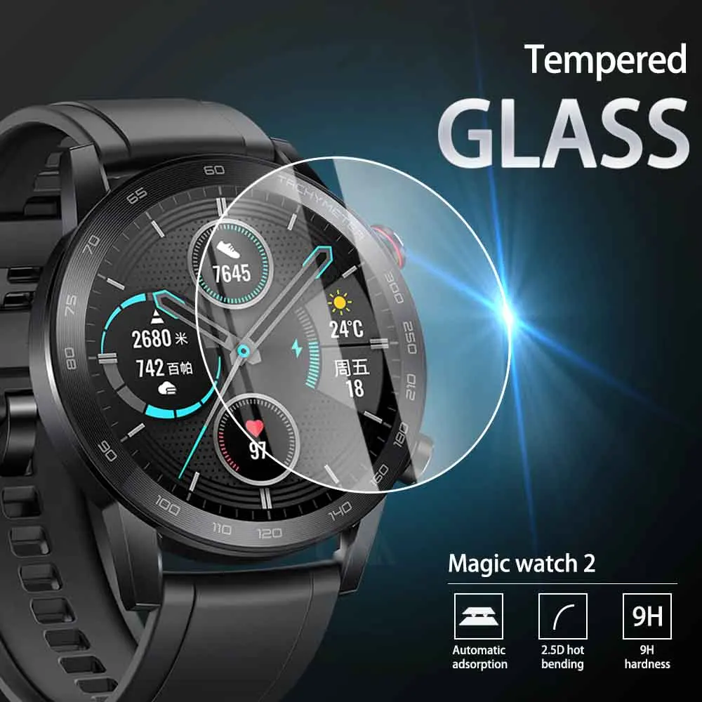 Закаленное стекло для Honor Magic Watch 2 защитная пленка экрана смарт-часов Magic2 5 шт. 9H |
