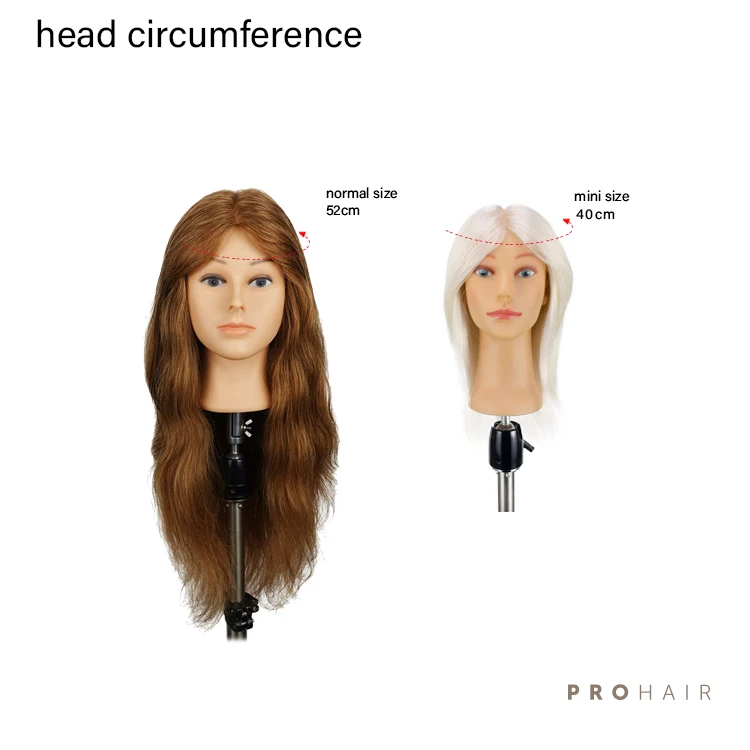 PROHAIR 30 см 1" козья шерсть белый мини-тренировочный головной Салон Женский манекен головы Парикмахерская тренировка