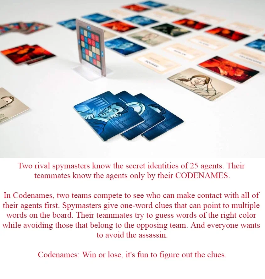 Codenames настольная игра 4-8 игроков карточная игра Семейные друзья вечерние карточная игра конфиденциальное действие Social игра слова настольная Ga
