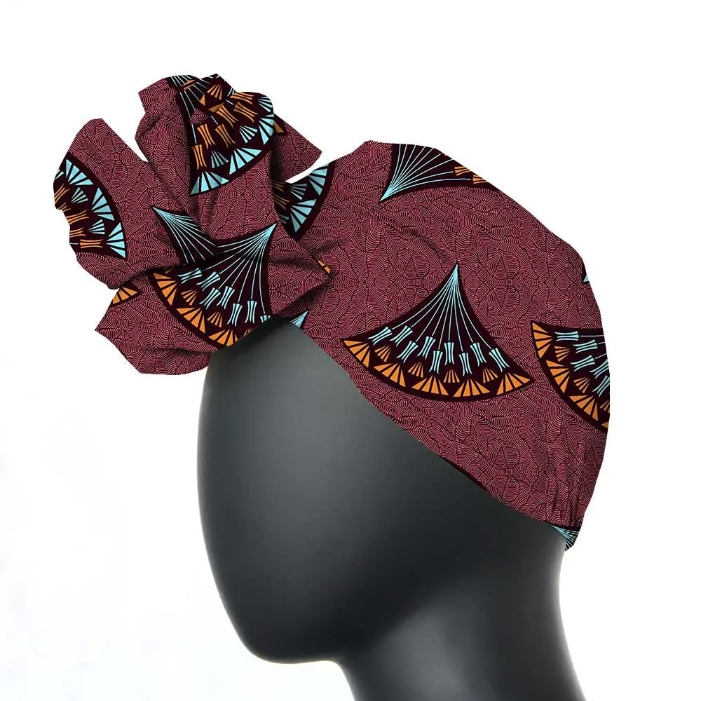 Дашики костюмы Африканский тюрбан Женская повязка набивной шарф богатый Базен нигерийский головной убор африканская одежда