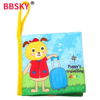 

sallybaby Baby's Cloth Book Dog's Travel Diary Baby's Early Educatio Training Cognitive Toys