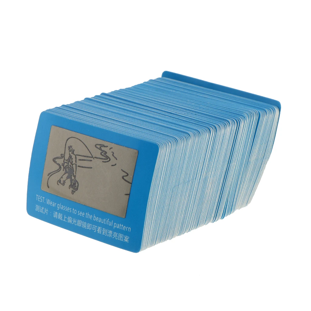 

Pack of 100 Premium Hard Polarized Testing Paper Card Sunglasses Lens Tester