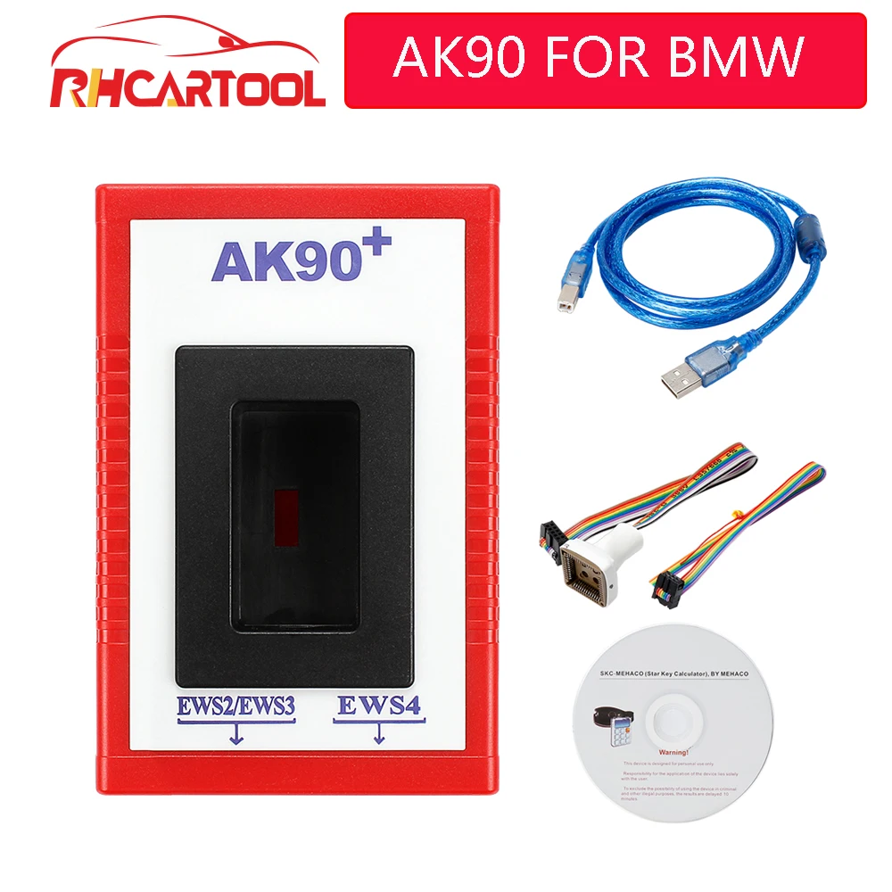 Диагностический инструмент OBD2 для bmw версии V3.19 AK90 программирующий ключей + BMW
