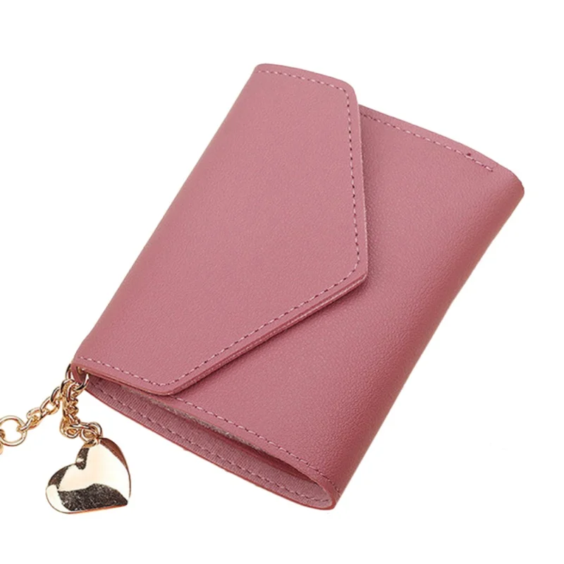 Money Clip Fashion Envelope Wallet Tassel Pendant Lychee Pattern Wallet Lock Multi-card Cross Section Square Card Package.w - Цвет: DP