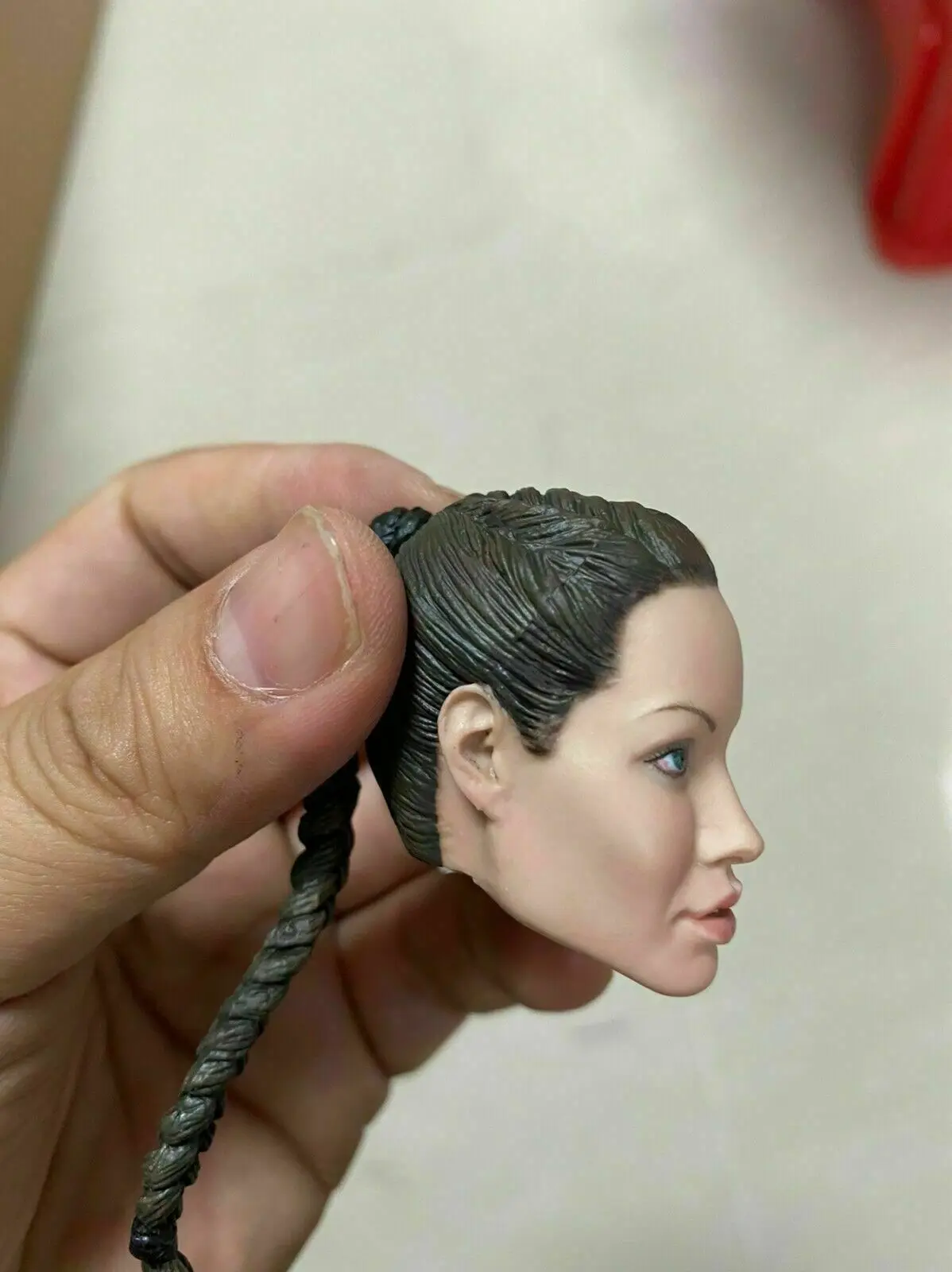 1/6 Scale Lara Angelina Jolie Head Sculpt Fit 12'' Female Action Figure Toy 