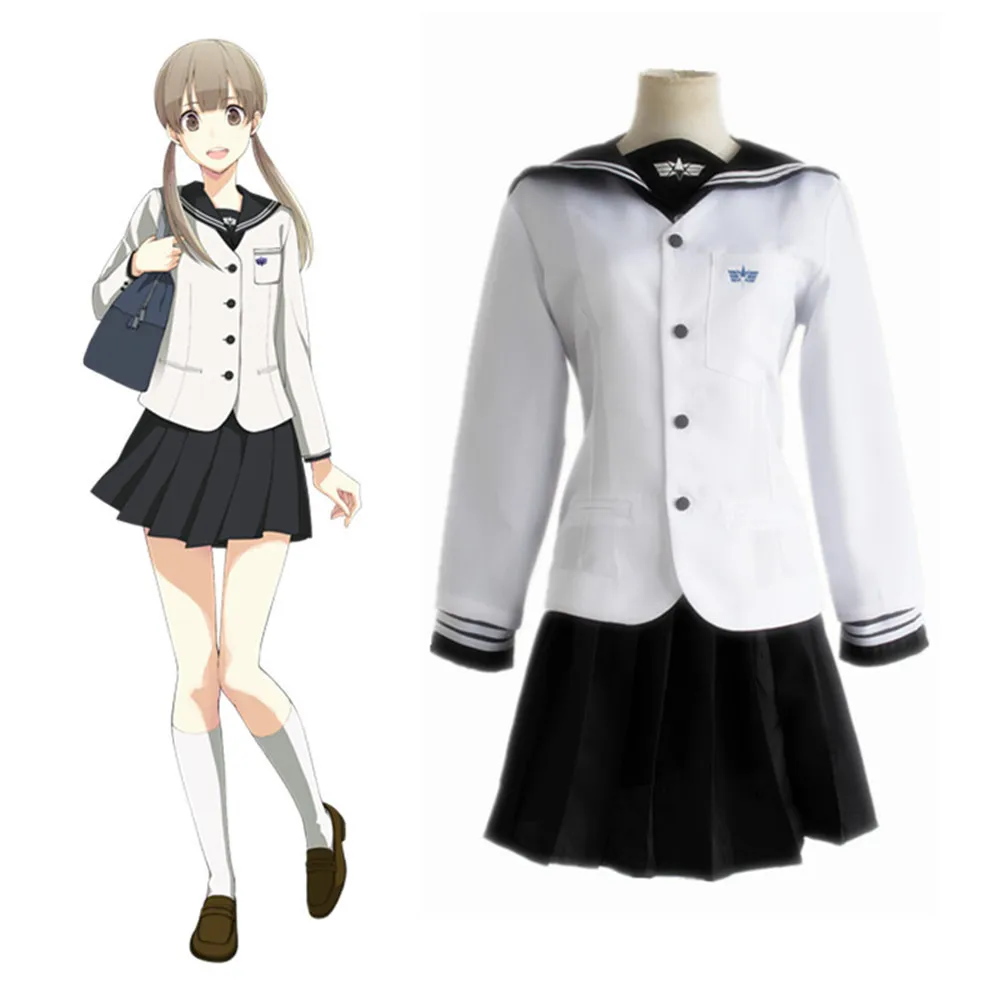 

Anime Prince of Stride Sakurai Nana Cosplay Costume Academy School Uniform Coat Tops Skirt For Girl Casual Sailor Suit Costume