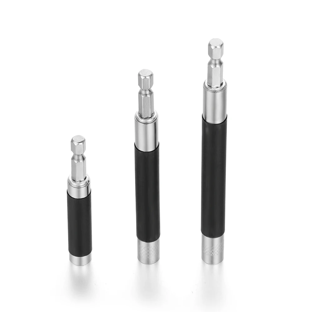 

Magnetic Quick Release Screwdriver Bit Holder Conversion Telescopic Electric Drill Extension 1/4" Hex Shank for Rep 80/120/140mm