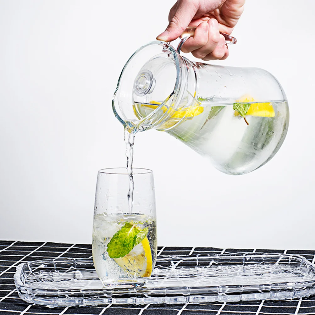 Pitcher Water Jug Beverage Tea Pitchers Kettle Plastic Cold Lid Fridge Acrylic Lemonade Iced Clear Drink Jar Ice Milk Coffee Hot, glass pitcher, plastic juice jug, cold water jug