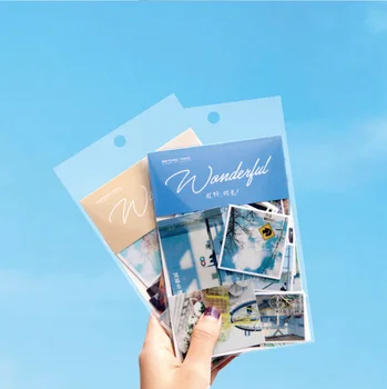 

INS Style Travel Photograph Bullet Journal Decorative Sticker Label Diary Stationary Korea Album Sticker Flakes Scrapbooking