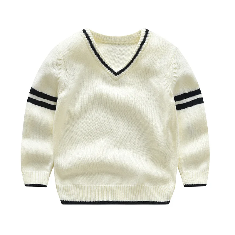 Solid Baby Boys Sweater Crochet Hollow Out Children Outfit Coat Infant Sweater V-Neck Thin Long Sleeve Cotton Blended Comfortable Cardigan (3)