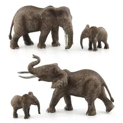 3 Kidns Семья слонов коллекционные игрушки Фигурки Животных Фигурки Диких Животных Фигурки детей пластиковые модели игрушки