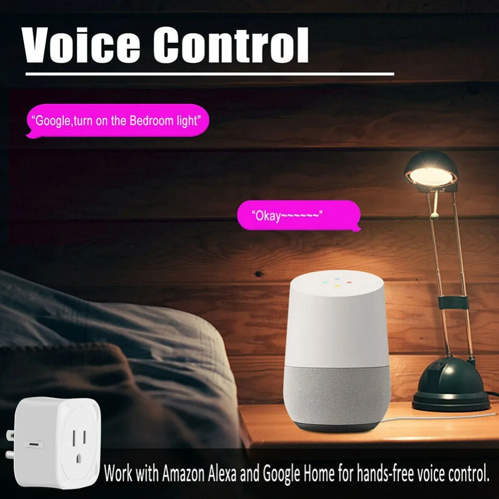 Домашняя Wi-Fi умная розетка с Alexa Google APP беспроводной пульт дистанционного управления розетка гнездо адаптера питание и выключение для IOS Android