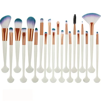 

20Pcs/set Shell Eyes Makeup Brush Sets Beauty Makeup Tools Black White Portable Brush For Cosmetic Powder Foundation Eye shadow
