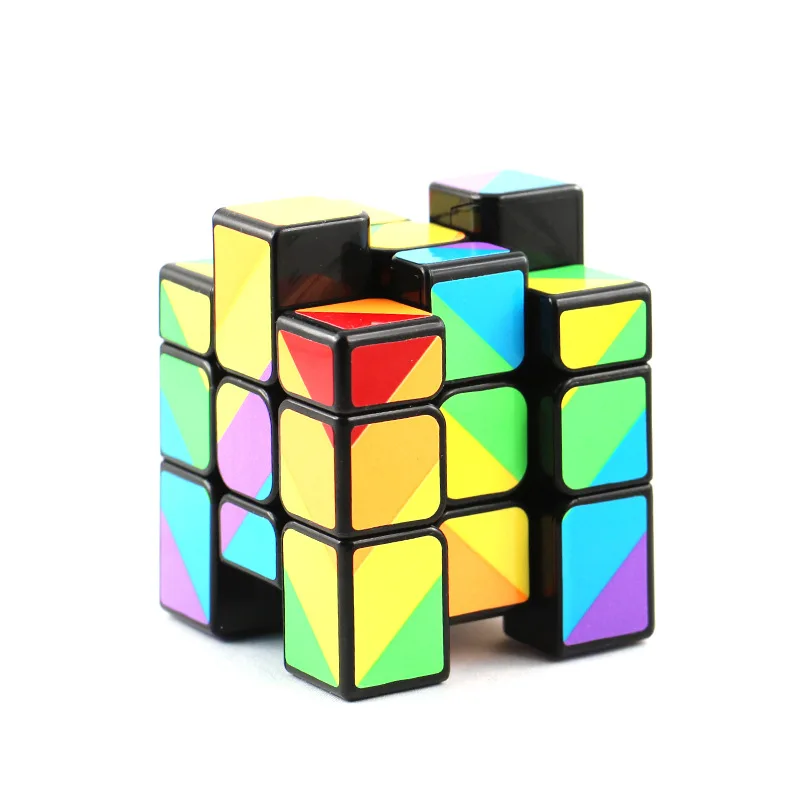 

Rainbow Unequal Cube 3x3x3 Speed Puzzle Professional Magic Cubos Adults Anti Stress Decompression Toy Kids Educational Toys