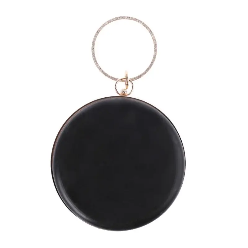 

18cm Metal Round Box Purse with Frame Handles for DIY Handbags Kiss Lock Buckle Evening Bag
