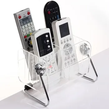 

New Cosmetic Makeup Container Transparent TV Remote Control Rack Phone Storage Box Stationery Organizer Storage Holders Racks