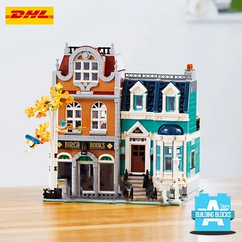 

New available book shopes street view building blocks with 10270 Light