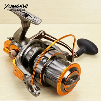

Casting spinning wheels fishing reel 13BB+1 8000 9000 distant wheel CNC rocker mlinete carretilhas de pescar Sea fishing reel AT