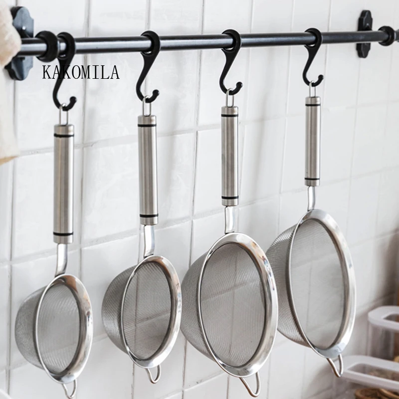 

304 stainless steel colander Kitchen fine filter Household soy milk filter Colander for noodles Baking kitchen tools