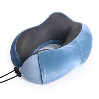 Car U Shaped Memory Foam Neck Pillows Soft Slow Rebound Space Travel Pillow Solid Neck Cervical