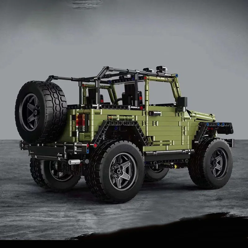 13124 MOC Technic Series RC Jeeps Adventure Off модель дорожного транспортного средства строительные