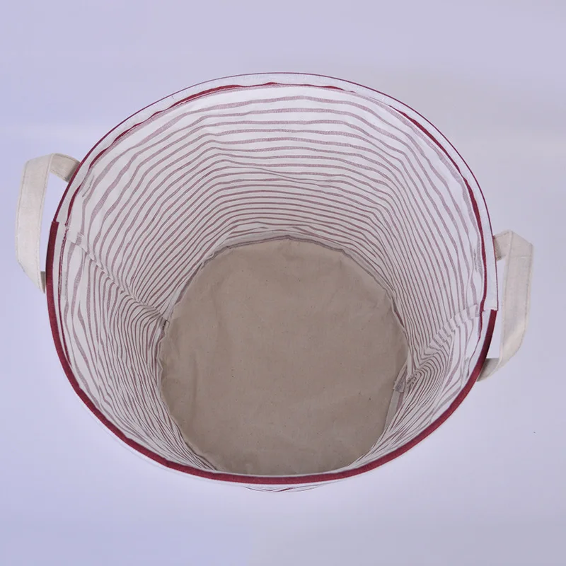 22*27 Exposure Cotton Linen zang yi tong Foldable Storage Basket Laundry Basket Clothes Storage Basket