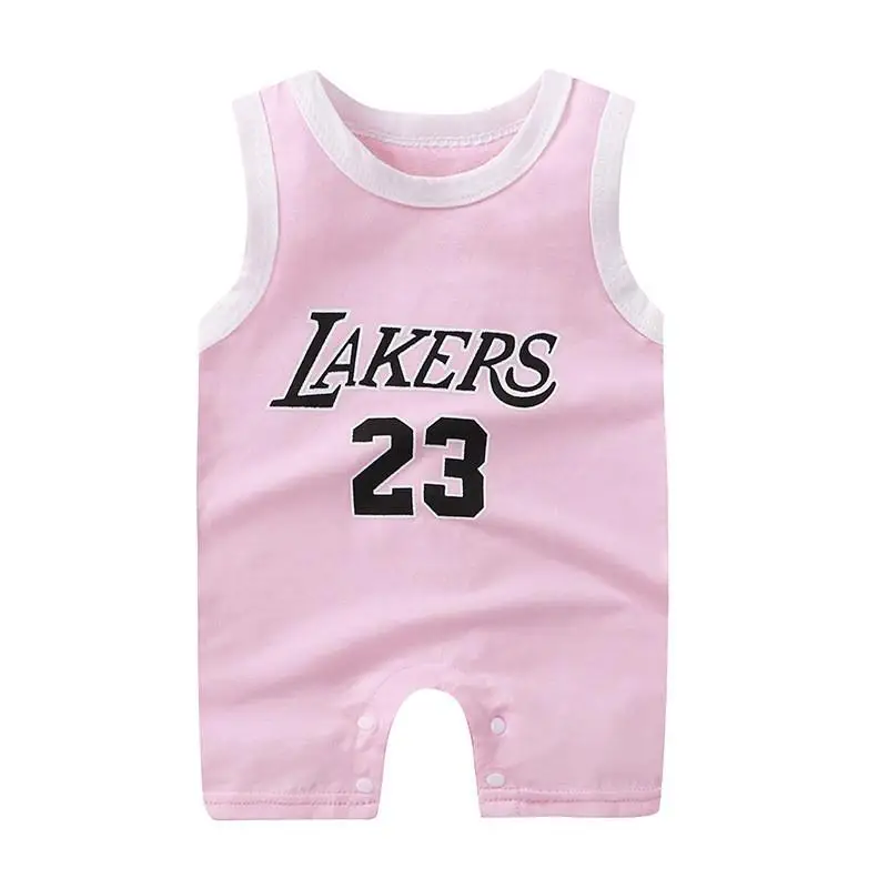 Baby Bodysuits are cool New Born Baby Basketball Sports Romper Toddler Costume Summer One-piece Baby Girl Sleeveless Climb Clothes 0-24m Baby Bodysuits for boy Baby Rompers