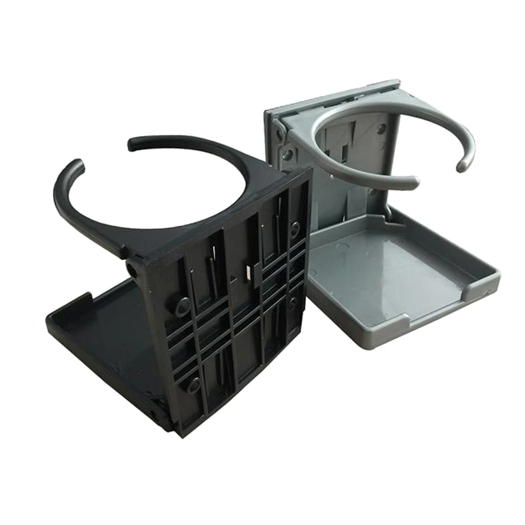 Foldable Water Bottle Holder / Drink Holder for Foosball Table-Black / Grey