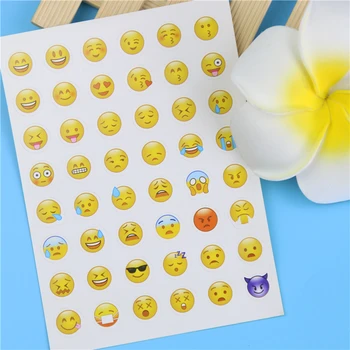 

10 Pcs Cut Sticker 480 Classic Smile Face Stickers Stationery Sticker Gifts for Children