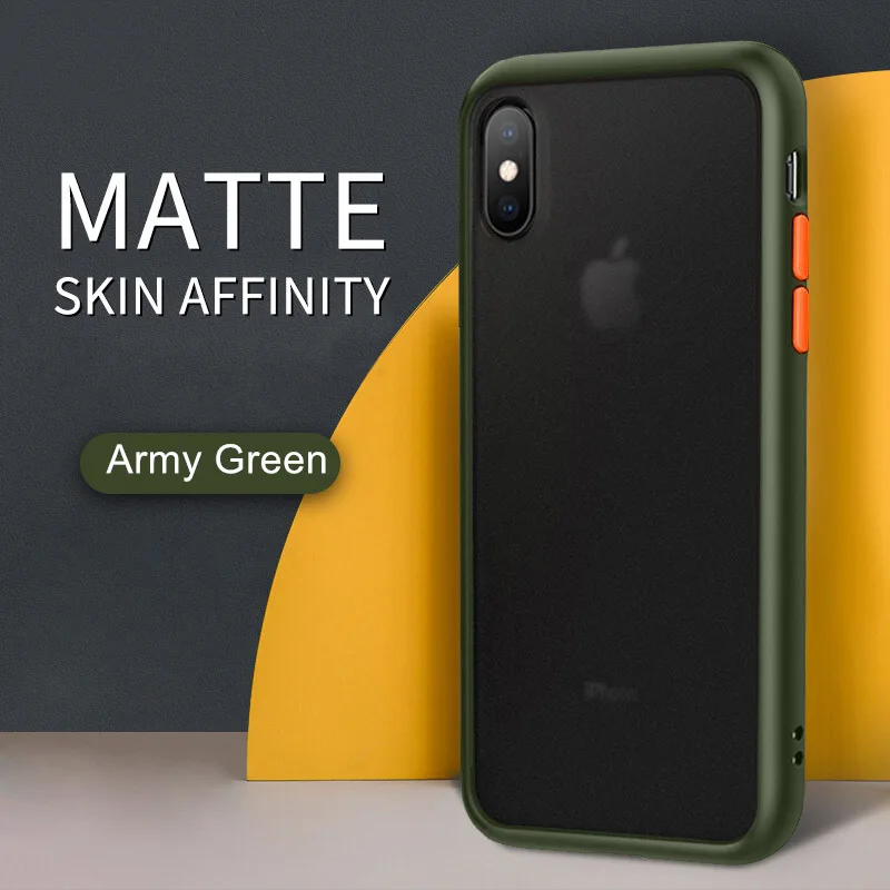 UPaitou Матовый Жесткий Чехол для iPhone SE 2020 11 Pro X XR XS Max 8 7 7G 6 6s Plus Прозрачный Роскошный