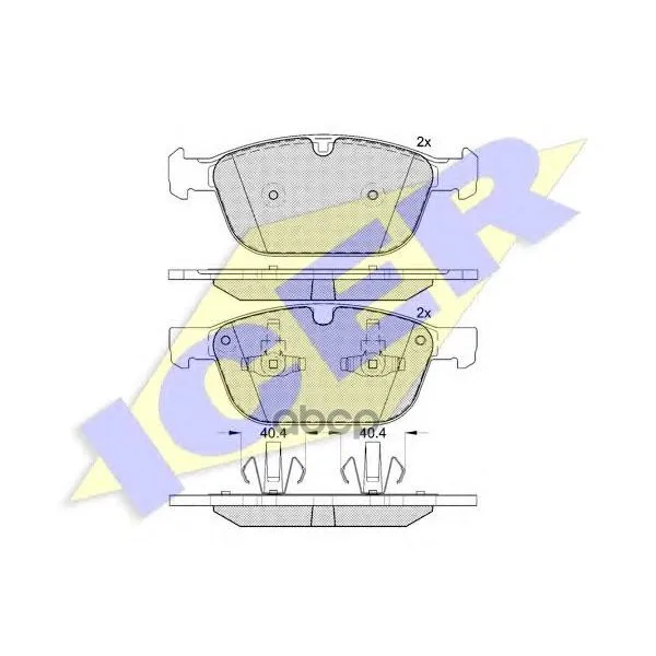 181920_колодки Дисковые Передние! Volvo Xc60 10# Icer 181920 Icer арт. 181920