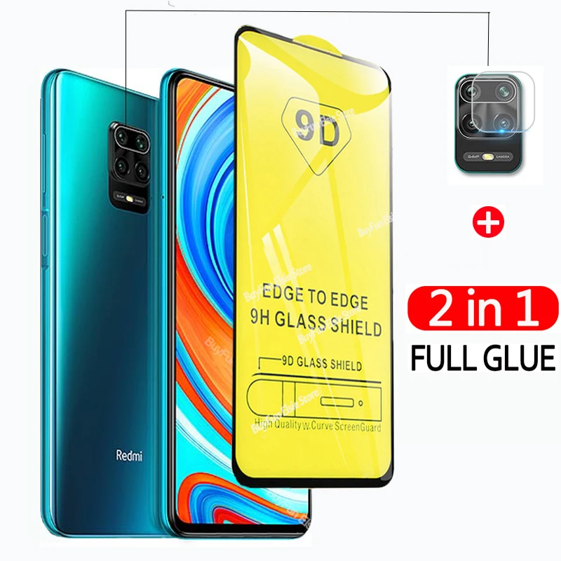 Защитное стекло 9D 2 в 1 для Xiaomi Redmi Note 9s 9 9t 9a 9c Pro Max | Мобильные телефоны и аксессуары