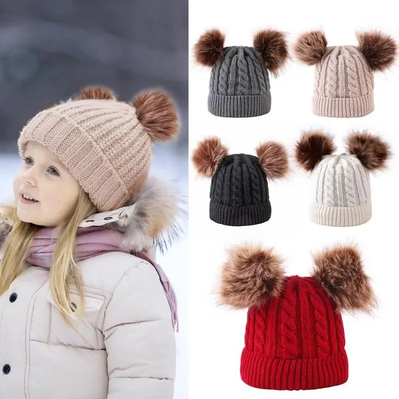 Baby Beanie Hat Winter Knit Photo Acrylic Fibres Knitted Twist Comfortable SimplicityPhotography Children Hats Props for Boy Gir