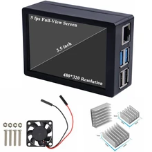 

Raspberry Pi 4 Touch Screen Case 3.5 Inch Touchscreen Raspberry Pi Cooling Fan Heatsink 320x480 Pixel Monitor TFT LCD Display