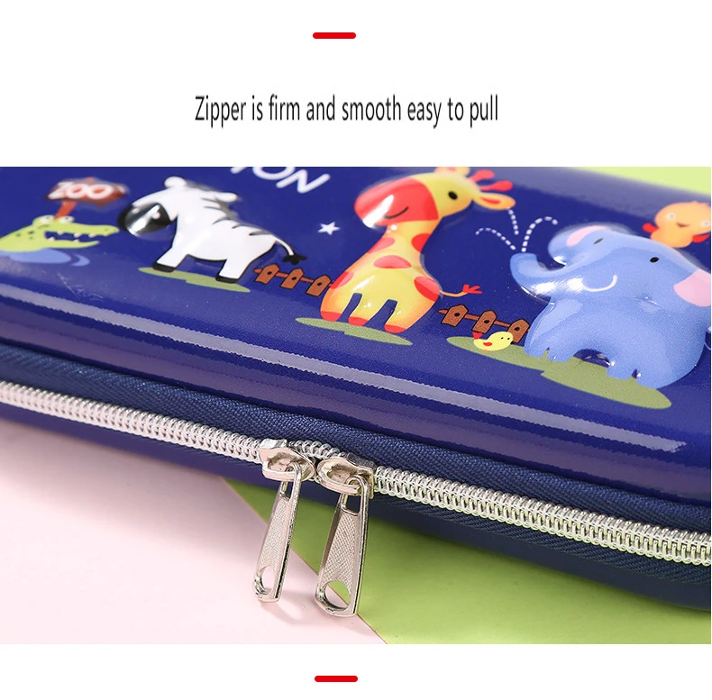 SQUMIDER Creative Pencil Case Cartoon Pencil Box Zipper Large-capacity Bag For Student Gift Cute School Stationery Supplies