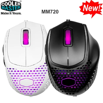 

Cooler Master MM720 Original Wired Gaming Mouse Mice 16000DPI Optical Sensor PMW3389 For Laptop PC Gamer New Design