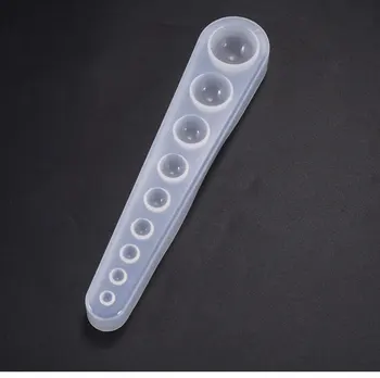 

1 PCS 17.5cm Half Round Silicone Mold Resin Jewelry Mould Handmade Decoration Tools Crystal Design DIY Liquid Silicone Mold