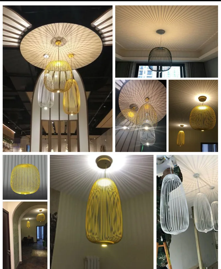 Скандинавский стиль Foscarini дизайн спицы подвесные светильники креативная клетка для птиц столовая художественная галерея Ресторан Декро светильники
