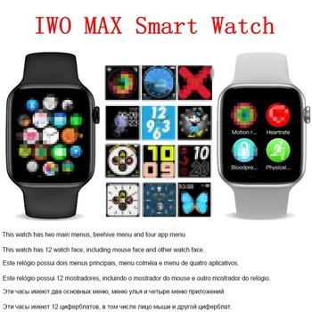 

Iwo Max Smart Watch Phone Call Bluetooth Smart Watch 1: 1 Waterdichte Veranderen Band 44 Mm Waterbestendig Slimme Band Voor Ios
