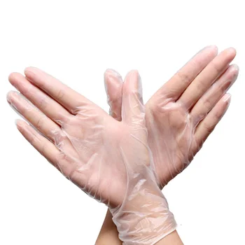 

100Pcs Multi-Purpose Disposable PVC Gloves Hand Protective Gloves for Work Kitchen Cooking Home Cleaning Dishwashing Gloves