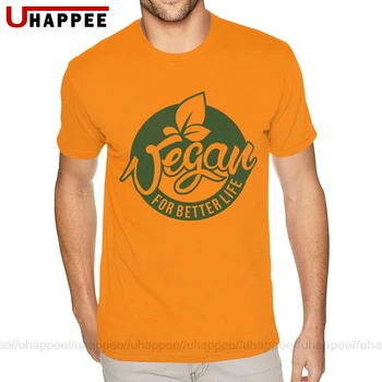 

Wholesale Vegan For Better Life Vegetarian T Shirts Men Plus Size Short Sleeves White Crew Tee Shirts