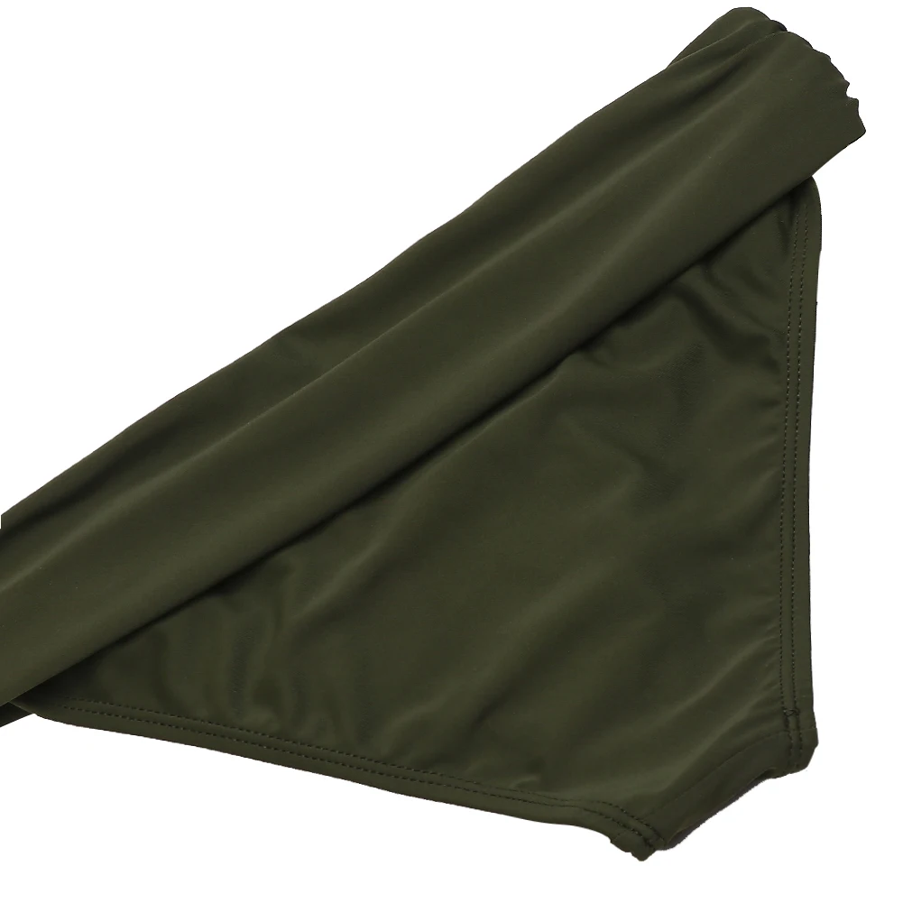 Женская Ретро Талия бикини Низ танкини Ruched Купальник Короткие