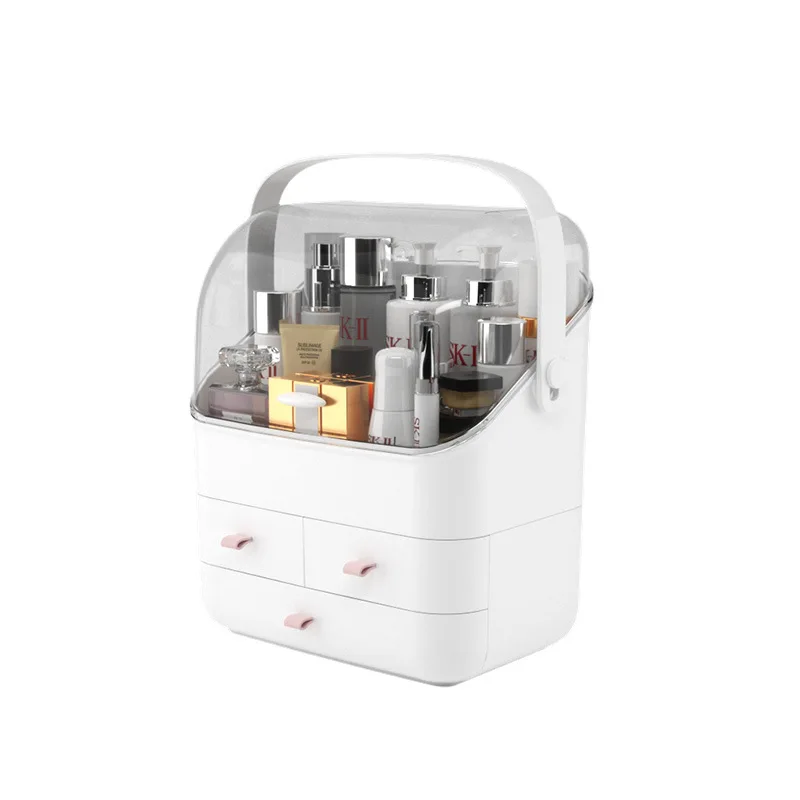  Trill Celebrity Inspired Net Red Tool Cosmetic Storage Box Large Transparent Plastic Dustproof Draw