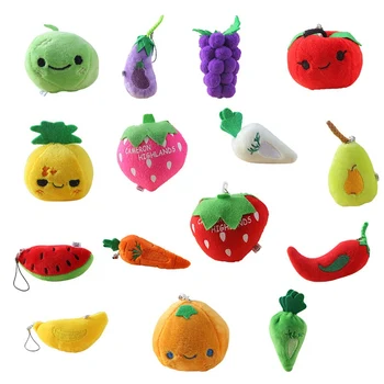 

2019 New Hot Multi Models Fruits And Vegetables NEW Mini 5-10CM Approx Stuffed Plush Toy Dolls
