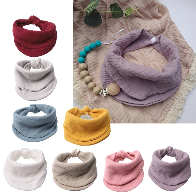 Saliva Towel Cloth-Bandana Baby Bibs Soft Burp Newborn Girls Cotton Scarf Gauze Toddler