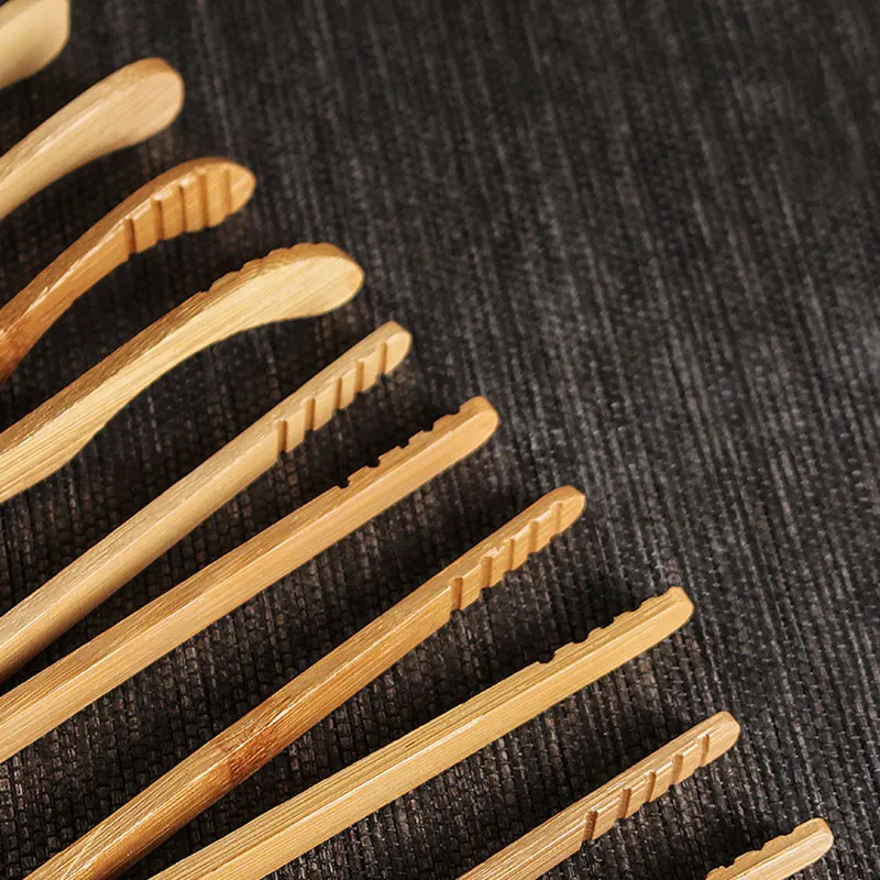 Wooden Tea Clip Bamboo Solid Color Convenience Curved Tea Clip Multifunctional Bamboo Environmentally Friendly Cup New