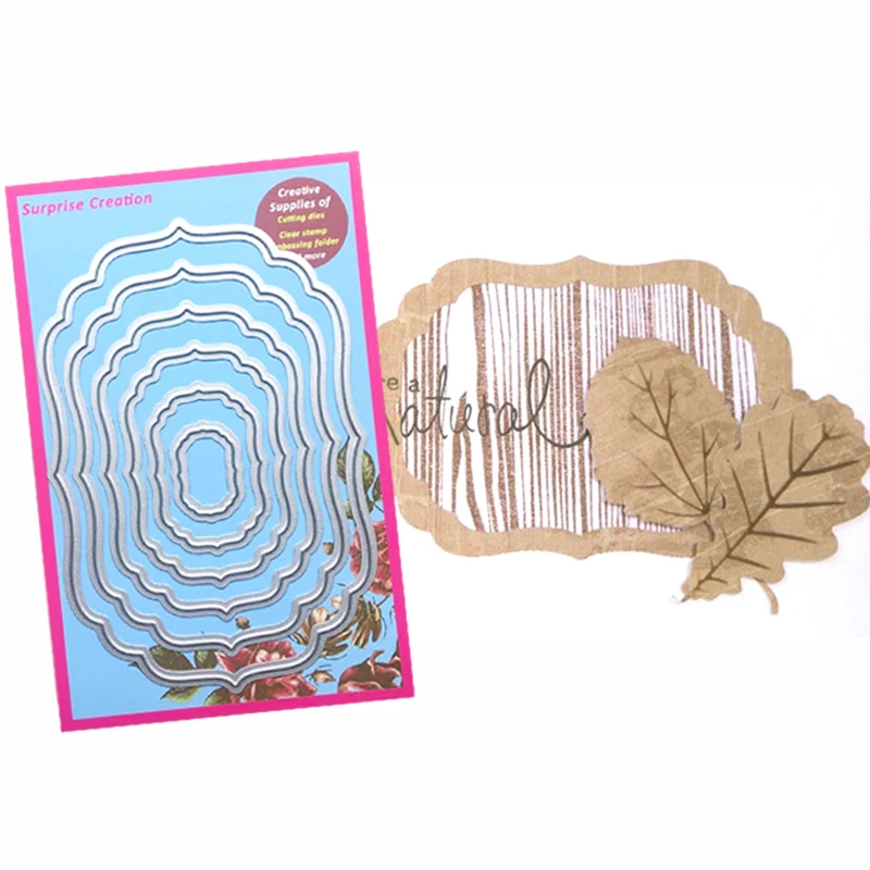 

Cutting dies 6-Piece Nesting Labels Scrapbook Craft Metal Dies DIY Stencil