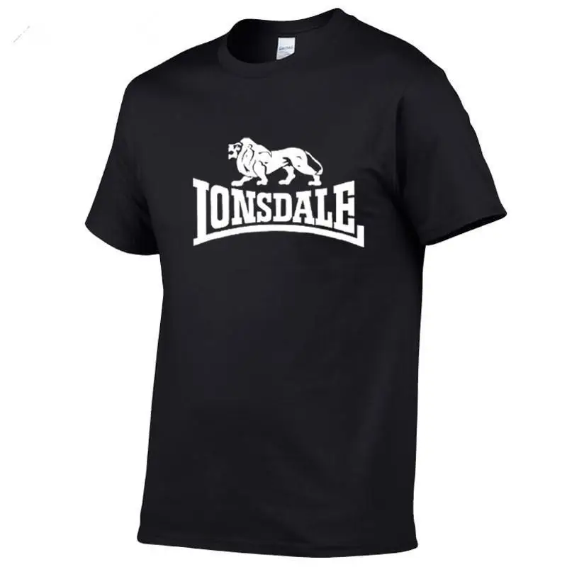 Новинка 2020 Повседневная Футболка LONSDALE модная мужская футболка с коротким