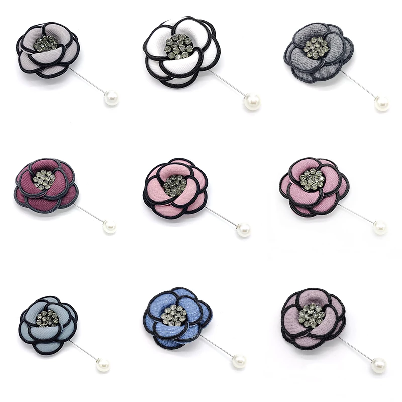 

2021 New Handmade Cloth Brooch Pin Suit Apparel High-end Exquisite Corsage Jewelry Women Accessories